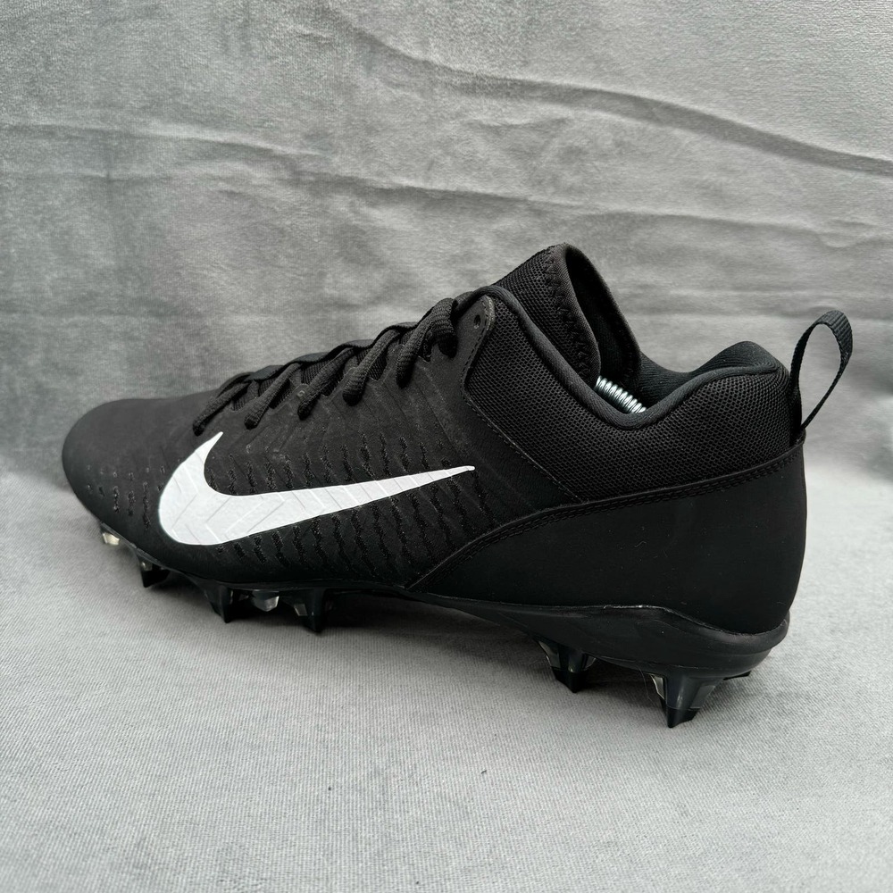 Nike Alpha Menace Pro 2 Shoes Low Football Cleats Men’s 12 Black White - Picture 4 of 11
